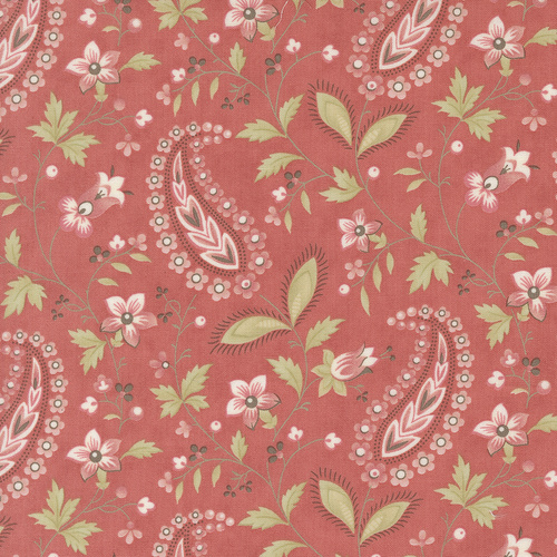 Muse Paisley Vine Scarlet 44393 13 Quilting Fabric 