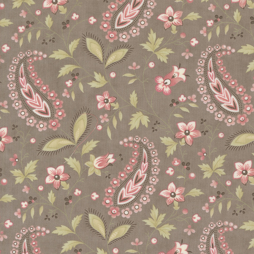 Muse Paisley Vine Slate 44393 16 Quilting Fabric 