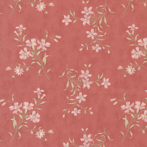 Muse Flower Picking Florals Scarlet 44394 13 Quilting Fabric 
