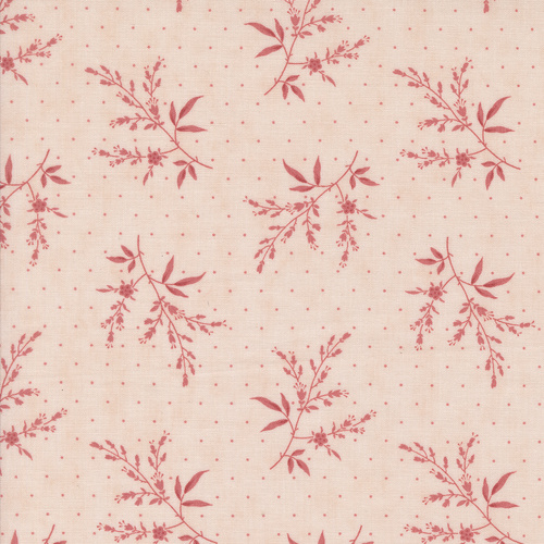 Muse Flower Silhouette Florals Dots Blush 44395 14 Quilting Fabric 