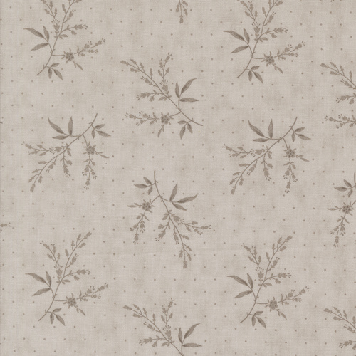 Muse Flower Silhouette Florals Dots Stone 44395 15 Quilting Fabric 