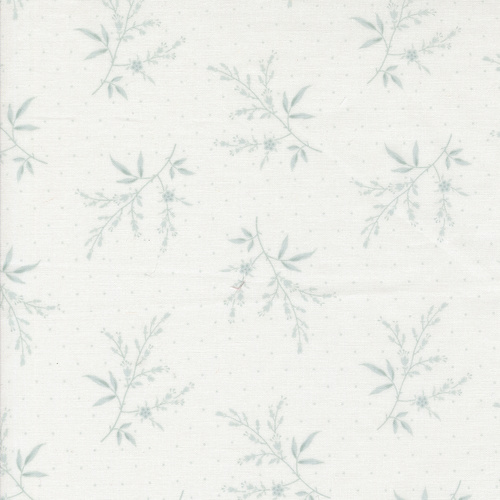 Muse Flower Silhouette Florals Dots Sky 44395 22 Quilting Fabric 