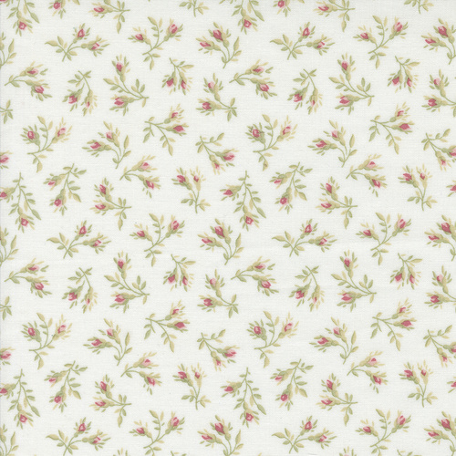 Muse Rosebuds Florals Porcelain 44396 11 Quilting Fabric 