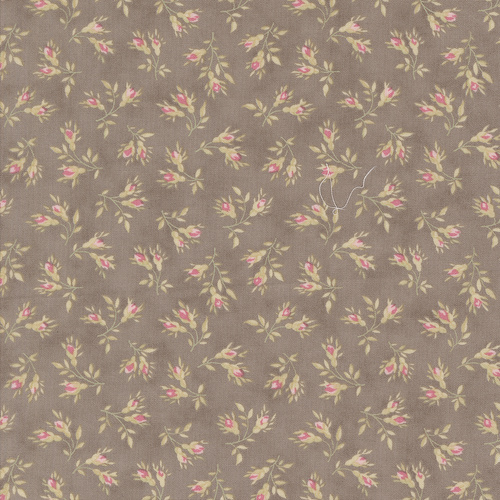 Muse Rosebuds Florals Slate 44396 16 Quilting Fabric 