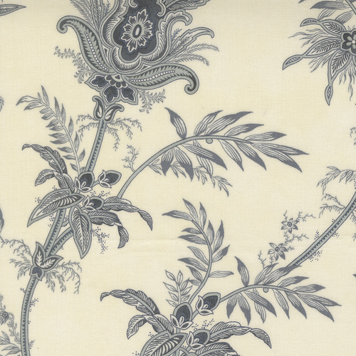 Breathtaking Blues Plume Florals Jacobean Porcelain 44401 11 Quilting Fabric