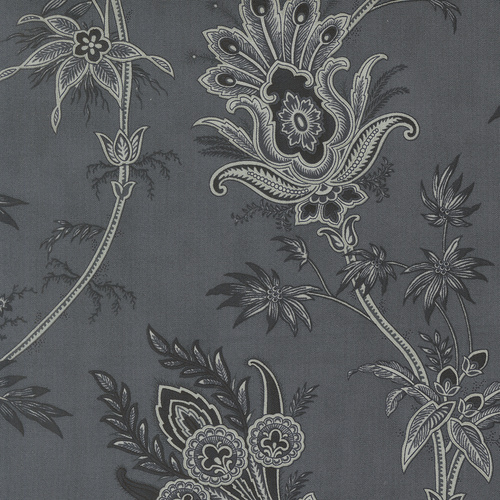 Breathtaking Blues Plume Florals Jacobean Dusk 44401 14 Quilting Fabric