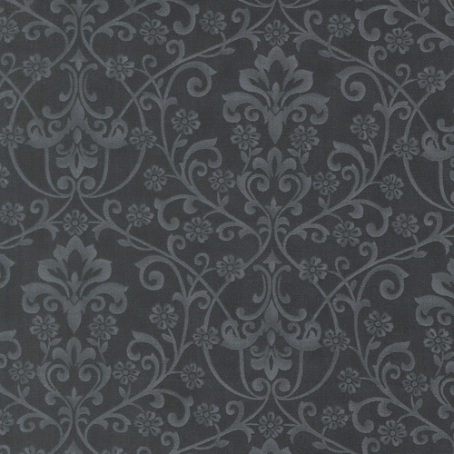 Breathtaking Blues Classic Damask Midnight 44403 15 Quilting Fabric