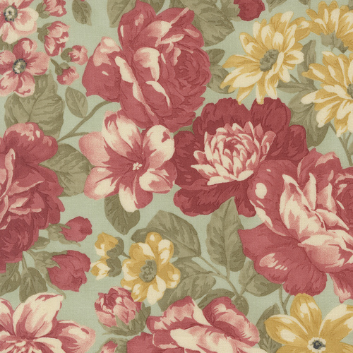 Ambiance Mist 44410 14 Bouquets Large Floral Quilting Fabric