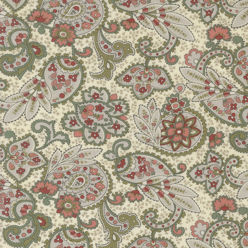 Ambiance Porcelain 44411 11 Paisley Quilting Fabric
