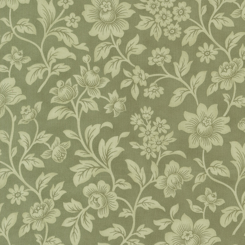 Ambiance Eucalyptus 44412 15 Elegance Florals Damask Quilting Fabric