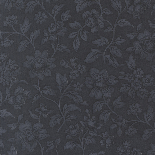 Ambiance Midnight 44412 16 Elegance Florals Damask Quilting Fabric