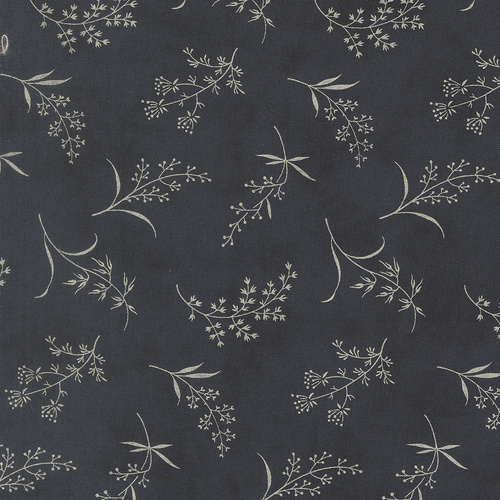 Ambiance Midnight 44414 16 Silhouettes Florals Quilting Fabric
