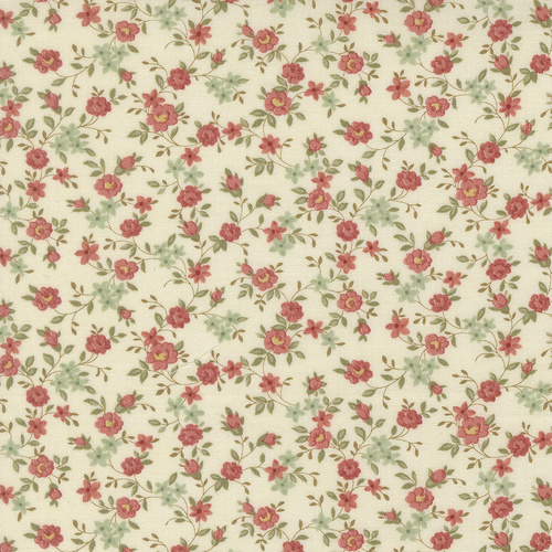 Ambiance Porcelain 44415 11 Sweet Roses Small Floral Quilting Fabric