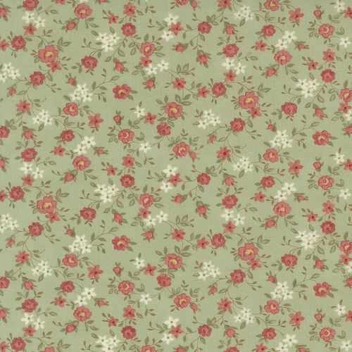 Ambiance Mist 44415 14 Sweet Roses Small Floral Quilting Fabric
