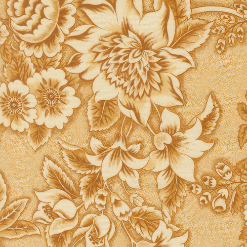 Miss Mollie Floral Abundance Large Floral Cheddar 47560 13 Quilting Fabric