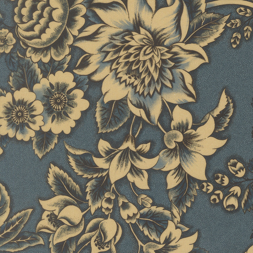Miss Mollie Floral Abundance Large Floral Indigo 47560 20 Quilting Fabric