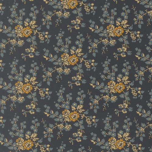 Miss Mollie Tossed Bouquet Florals Indigo 47561 15 Quilting Fabric
