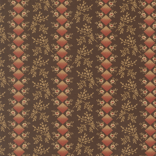Miss Mollie Mountain Trail Florals Dark Chocolate 47563 13 Quilting Fabric
