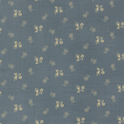 Miss Mollie Mollies Dress Small Floral Weathered Cadet Blue 47564 18 Quilting Fabric