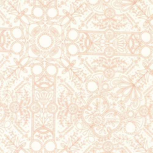 Quaint Cottage Cloud 48373 11 Lace Damask Blender Quilt Fabric