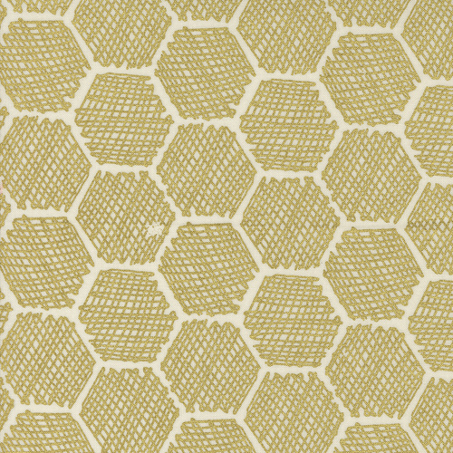 Bee Garden Honeycomb Geometrics Metallic Porcelain 48416 11MÊ