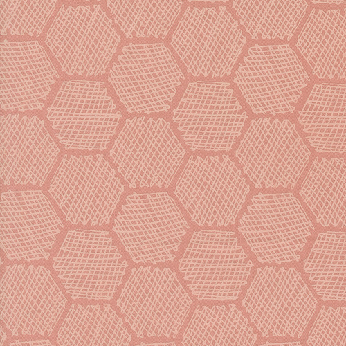 Bee Garden Honeycomb Geometrics Carnation 48416 16