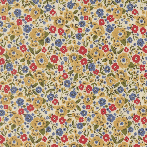 The Henhouse Tomato 48435 26 Calico Small Floral Quilting Fabric