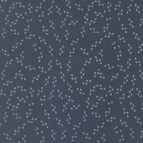 The Henhouse Denim 48438 18 Chicken Feet Blenders Quilting Fabric