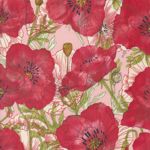 Superbloom Poppy Carnation M4878119 Quilting Fabric