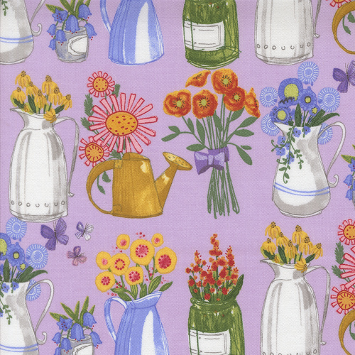 Superbloom Flea Market Vases Novelty Flower Jars Freesia M4878214 Quilting Fabric