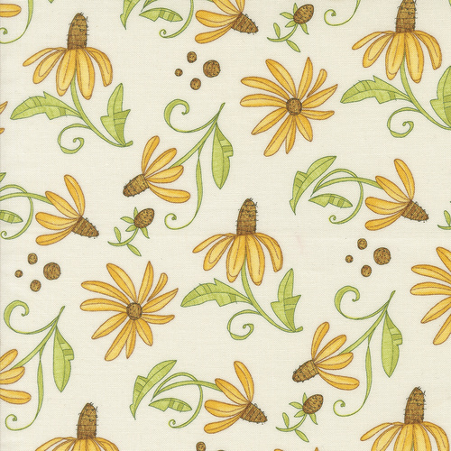 Superbloom Daisyish Florals Cream M4878311 Quilting Fabric