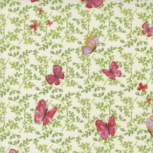 Superbloom Butterfly Trellis Cream M4878411 Quilting Fabric