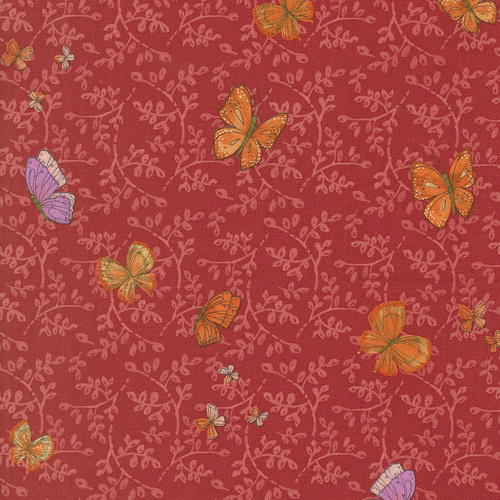 Superbloom Butterfly Trellis Geranium M4878423 Quilting Fabric
