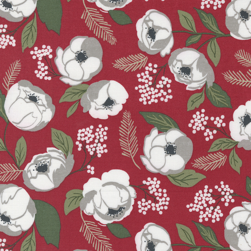 Christmas Eve Cranberry 5180 16 Quilting Fabric