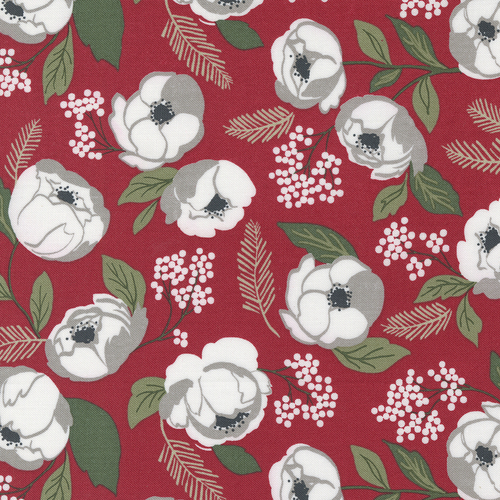 Christmas Eve Cranberry 5180 16 Quilting Fabric