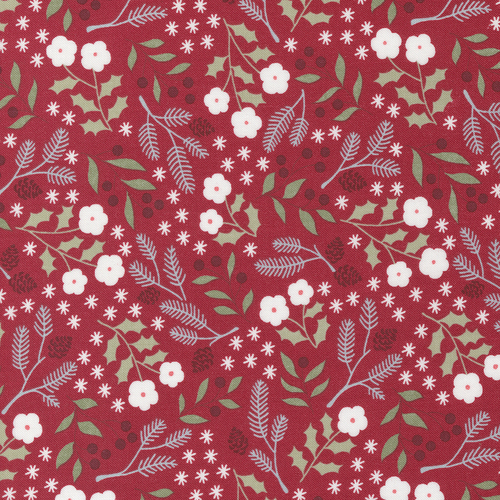 Christmas Eve Cranberry 5181 16 Quilting Fabric