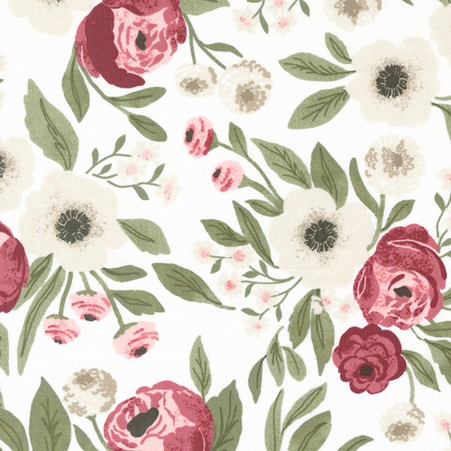 Lovestruck Cloud 5190 11 Gardensweet Florals Roses  Quilt Fabric