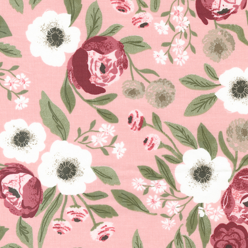 Lovestruck Blush 5190 12 Gardensweet Florals Roses Quilt Fabric
