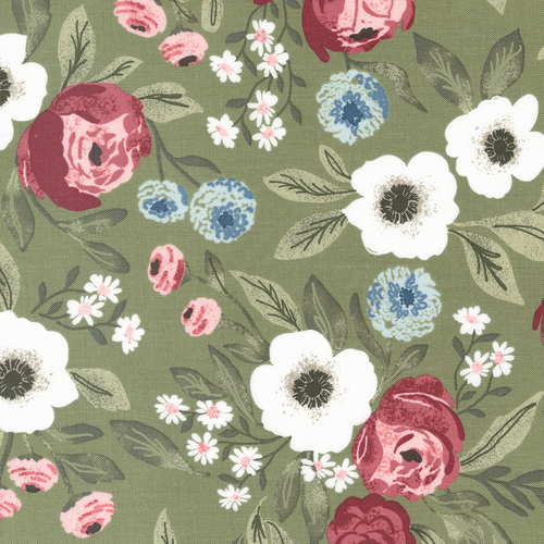 Lovestruck Fern 5190 17 Gardensweet Florals Roses Quilt Fabric