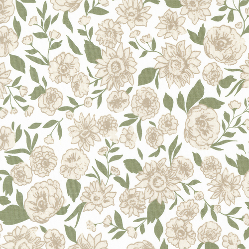 Lovestruck Cloud 5191 11 Smitten Floral Toile Quilt Fabric