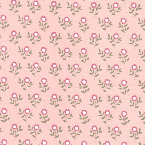 Lovestruck Blush 5192 12 Old Fashioned Bloom Small Floral Fabric