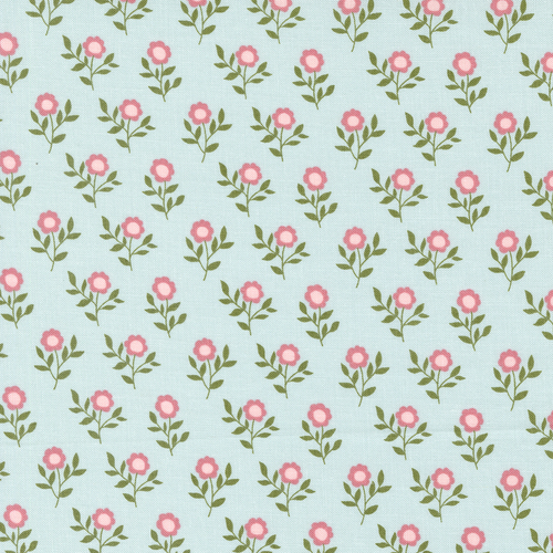 Lovestruck Mist 5192 14 Old Fashioned Bloom Small Floral Fabric