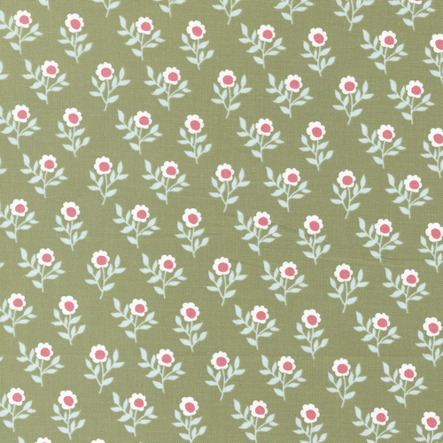 Lovestruck Fern 5192 17 Old Fashioned Bloom Small Floral Fabric