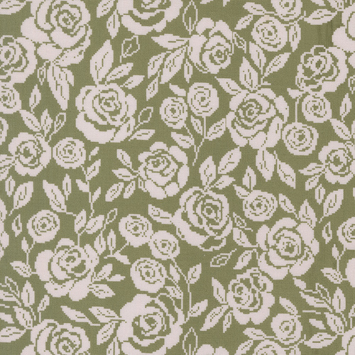 Wild Honey Fern 5251 15 Monofloral Florals Rose Tapestry Quilting Fabric 