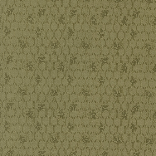 Wild Honey Fern 5253 15 Honeycomb Novelty Bees Blender Quilting Fabric 