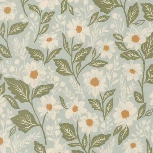 True Love Robins Egg 5260 14 Romance Blooms Florals Patchwork Fabric