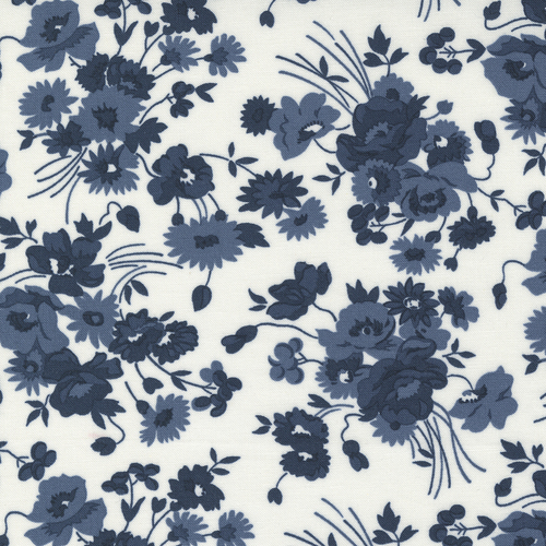 Nantucket Summer Cream Navy 55260 21 Quilting Fabric