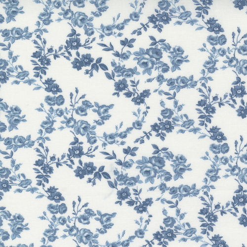 Nantucket Summer Cream Blue 55263 24 Quilting Fabric