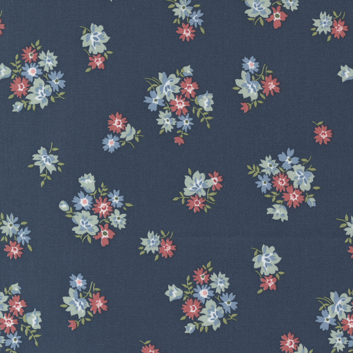 Sunnyside Fresh Cuts Navy 55288 13 Small Floral