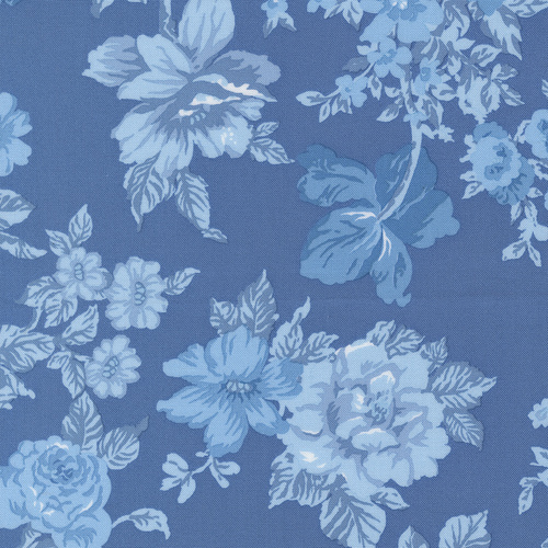 Blueprint Blue 55330 15 Heirloom Florals Quilting Fabric